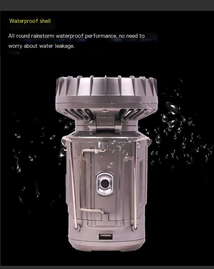 Solar Breeze Lantern Fan
